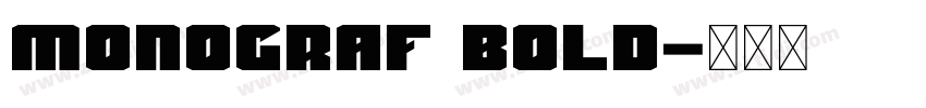 Monograf Bold字体转换